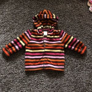Gymboree fleece zip up hoodie